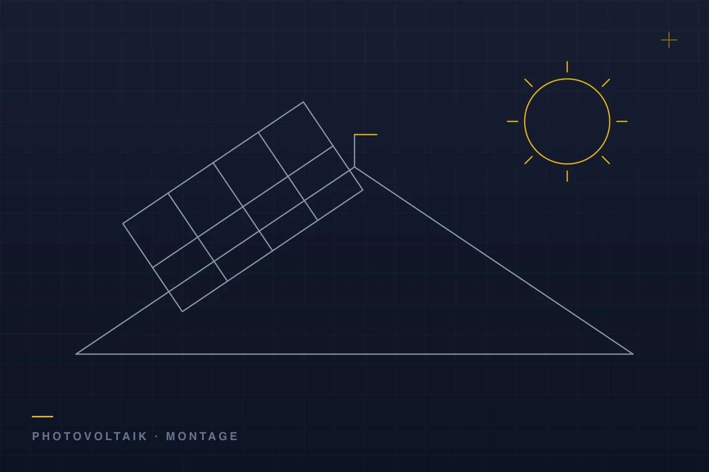 Monteur installiert Photovoltaikmodule auf einem Dach