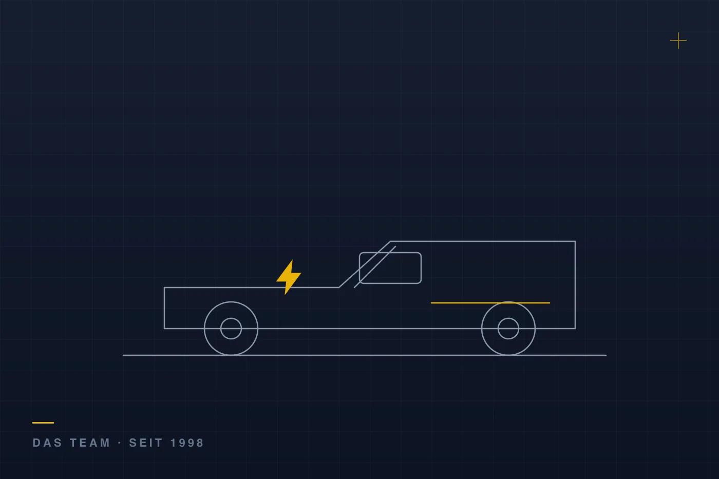 Das Team von Elektro Nordmann am Firmenwagen